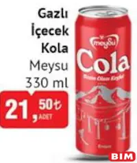 MEYSU GAZLI İÇECEK COLA 330 ML